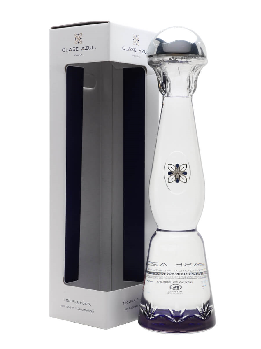 Clase Azul Plata Clase Azul Plata tequila bottle on white background