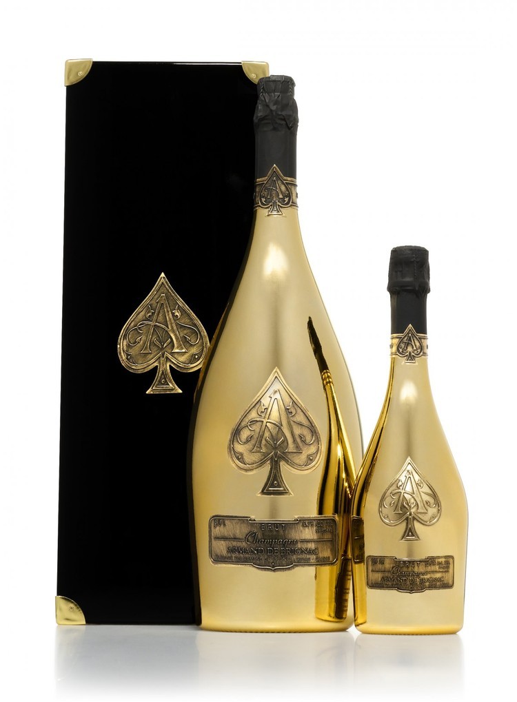 NV Armand Brignac Brut Gold; Ace of Spades Magnum